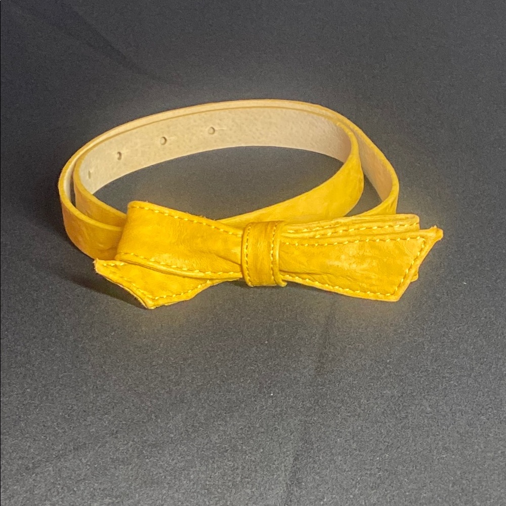 Nordstrom Yellow Belt Accessory Satin Finish